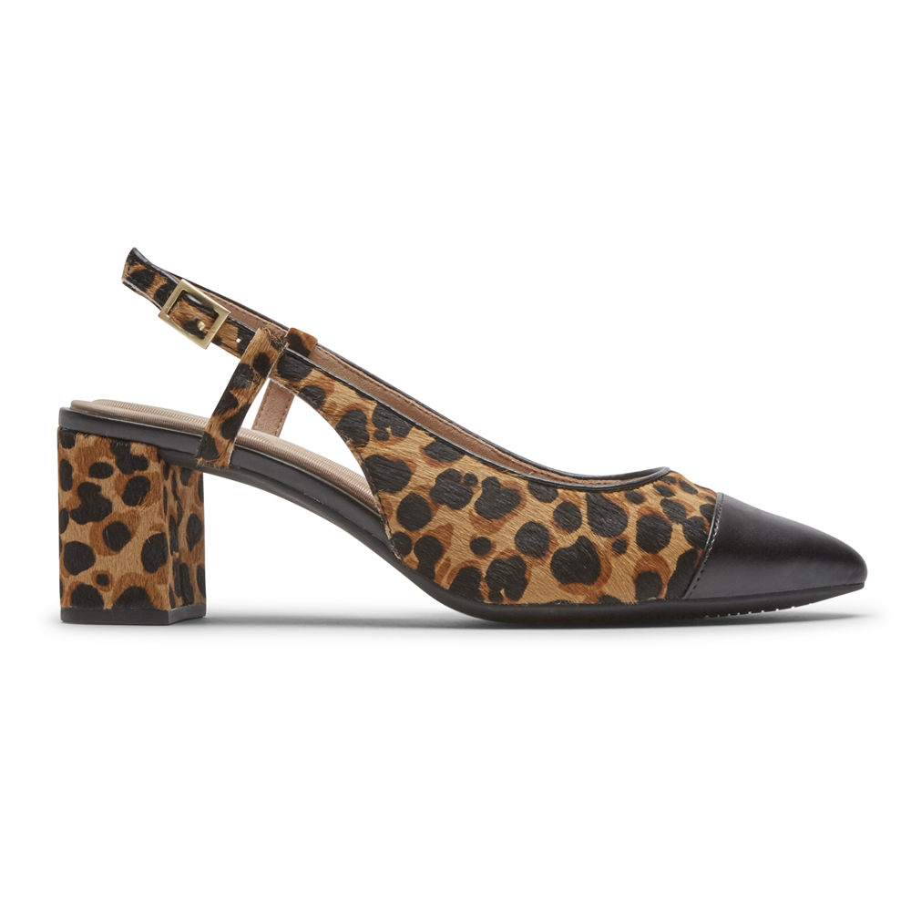 Rockport Singapore Womens Slingback - Total Motion Salima Posted Leopard - AF7439861